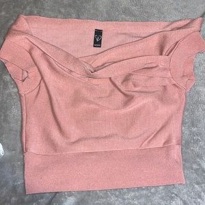Light pink Windsor crop top